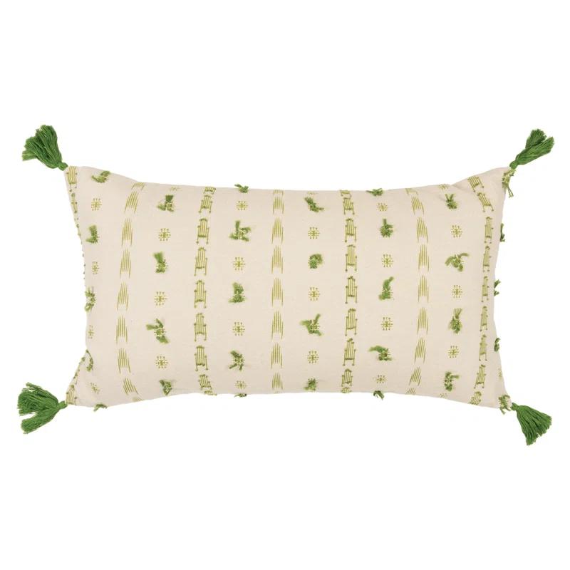 Rizzy Home Tassels Cotton Throw Pillow