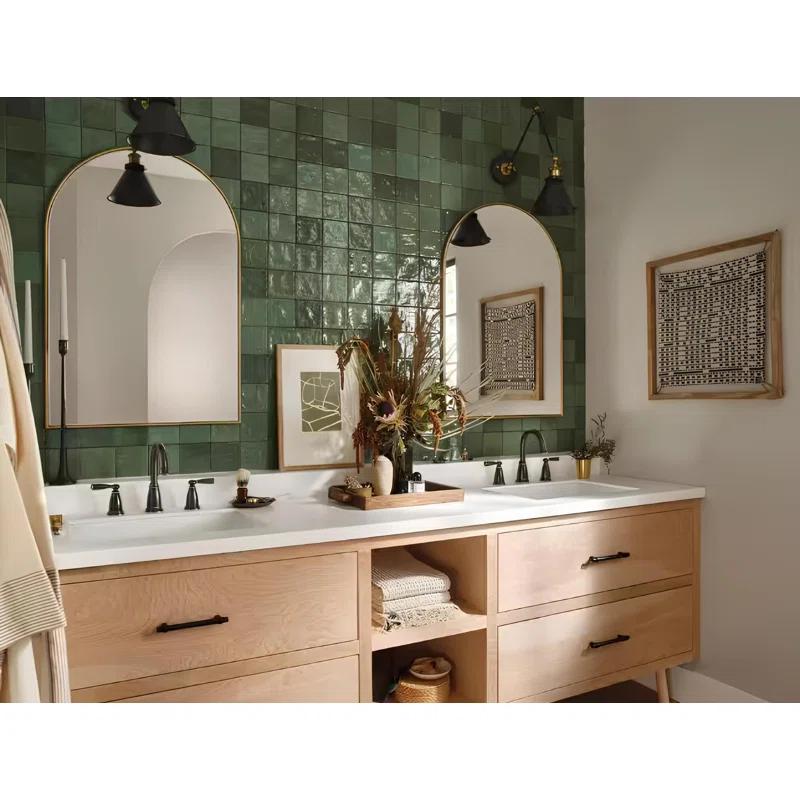 Moen 84947-BRB Moen Banbury 8 In. Widespread Double Handle High-Arc Bathroom Faucet In Mediterranean (Valve Included)