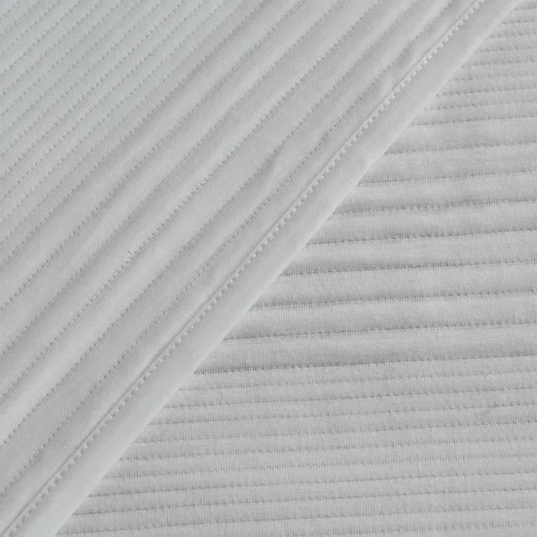 FreshFolds Jersey Cotton Blend Stitched Quilt Set with Shams