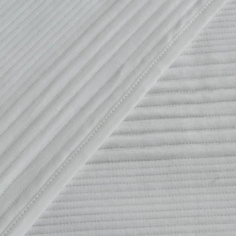 FreshFolds Jersey Cotton Blend Stitched Quilt Set with Shams