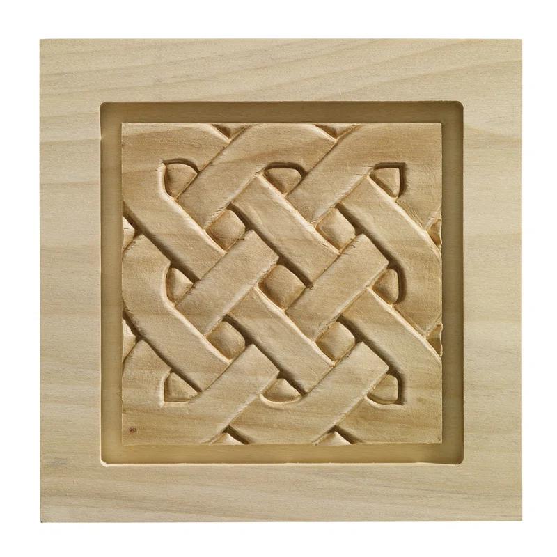 Ornamental Mouldings 5.5'' H x 5.5'' W x 1.19'' D Wood Rosette Applique