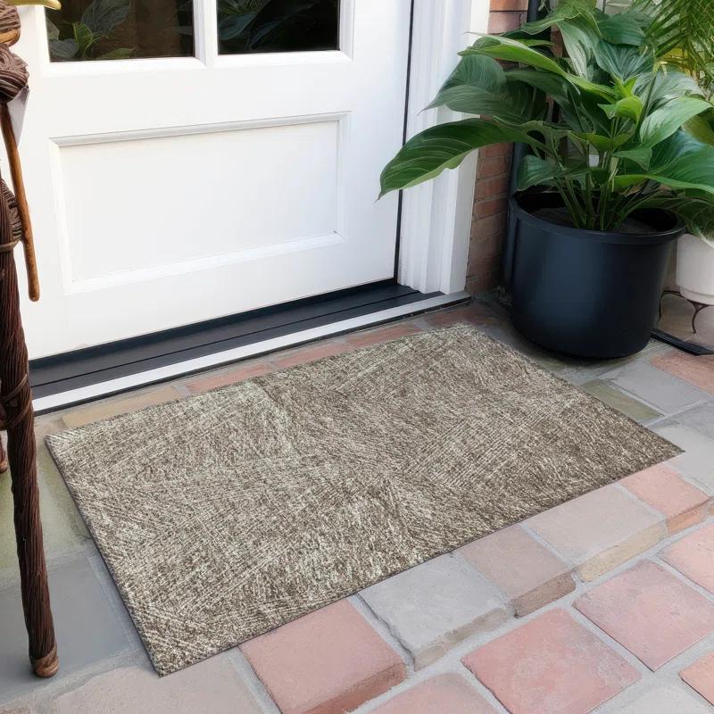 Chayden ACN991 1'8" x 2'6" Machine Washable Gray Indoor/Outdoor Area Rug