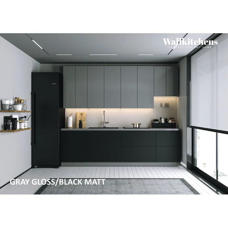 WALLKITCHENS FK-CONT 114'' W x 101'' H Medium Density Fiberboard (MDF) Kitchen Cabinet Set Ready-to-Assemble