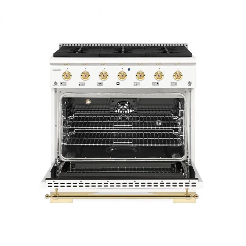 Hallman Industries Hallman Industries 36" Smart Dual Fuel Freestanding Range with 6 Burners
