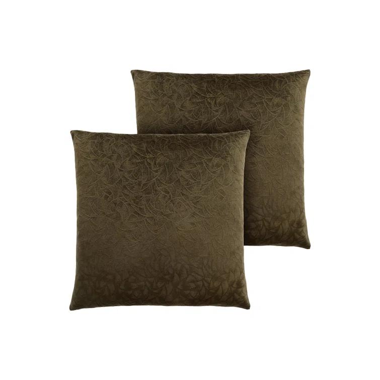 Monarch Specialties Inc. Pillows, Set Of 2, 18 X 18 Square, Insert Included, Accent, Sofa, Couch, Bedroom, Polyester (Set of 2)