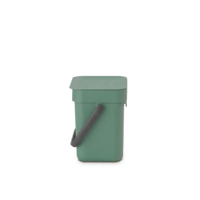 Brabantia Sort & Go 0.8 Gallon Plastic Odor Resistant Indoor Kitchen Composter