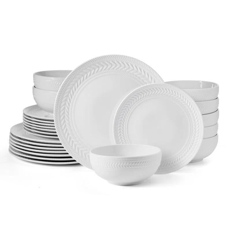Pfaltzgraff Pfaltzgraff Josephine 24-Piece Porcelain Dinnerware Set, Service for 8