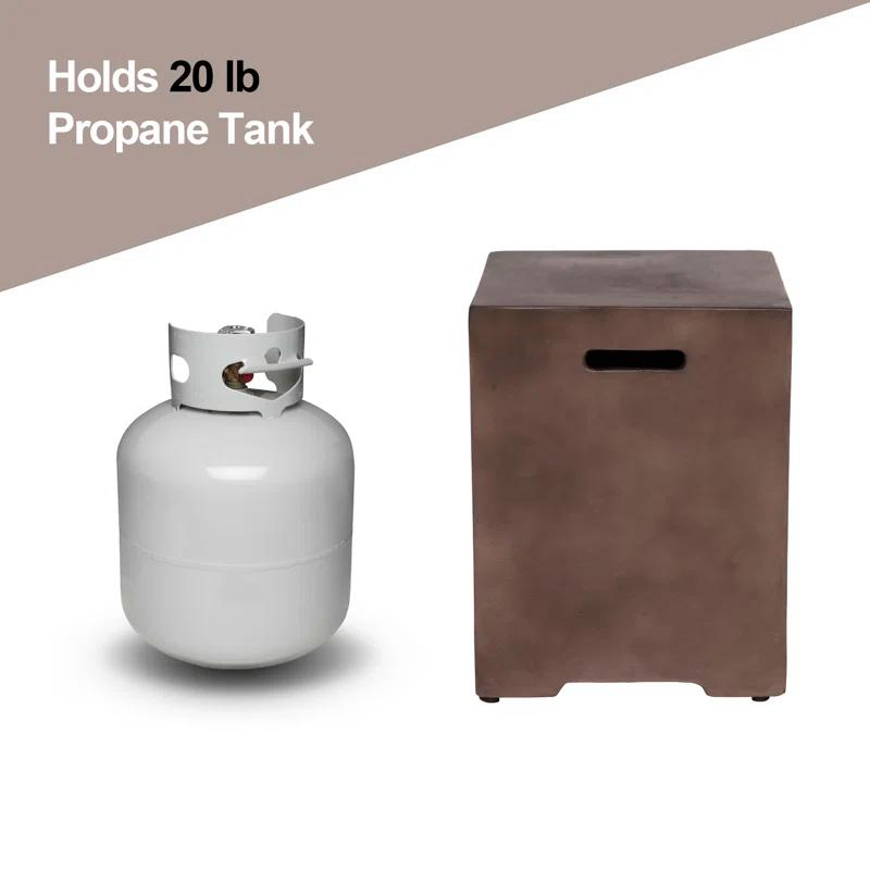 COSIEST 16'' x 16'' Rectangle Magnesium Oxide Propane Tank Cover