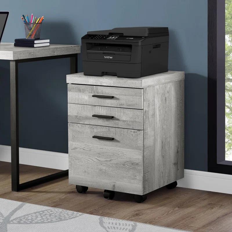 Gracie Oaks File Cabinet, Rolling Mobile, Storage Drawers, Printer Stand