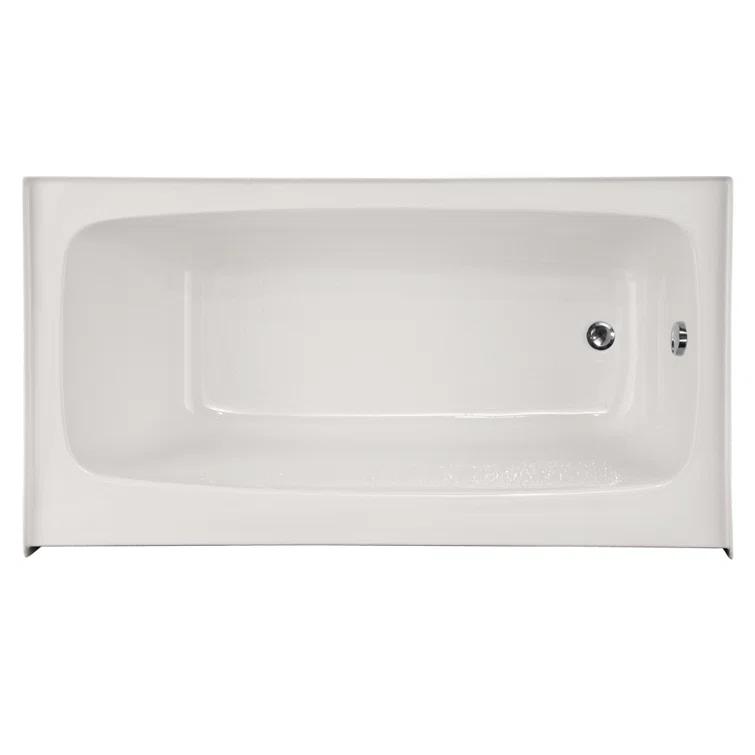 Hydro Systems Regan 72'' x 32'' Alcove / Tile In Soaking Acrylic Bathtub REG7232ATO-WHI-RH