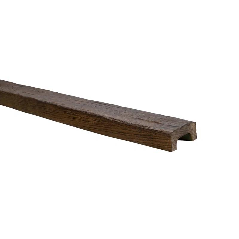 Faux Wood Beam 4 3/8"H x 153"W x 2 1/4" D U Shaped Ceiling Beam (Set of 2)