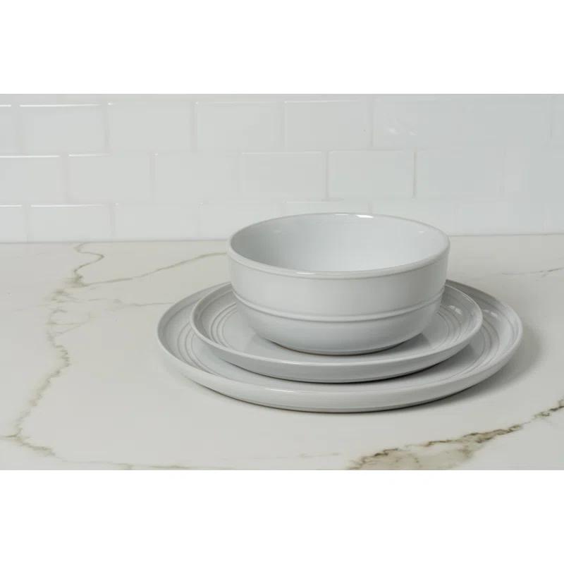 Ten Strawberry Street Double Line 10.5" Dinner Plate (Set of 6)