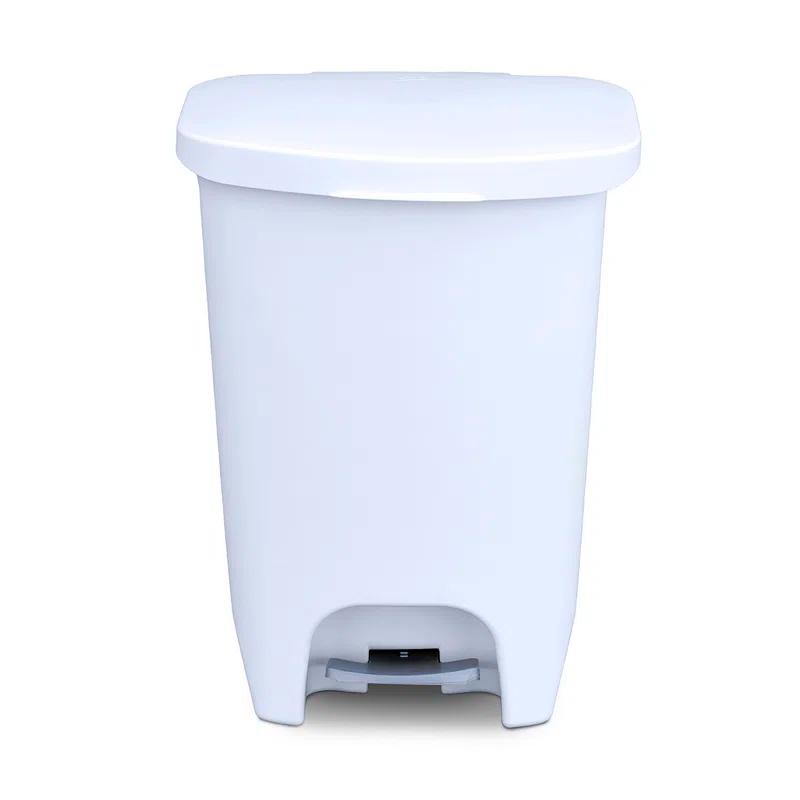 GLAD™ GLAD™ White Plastic Step Trash Can