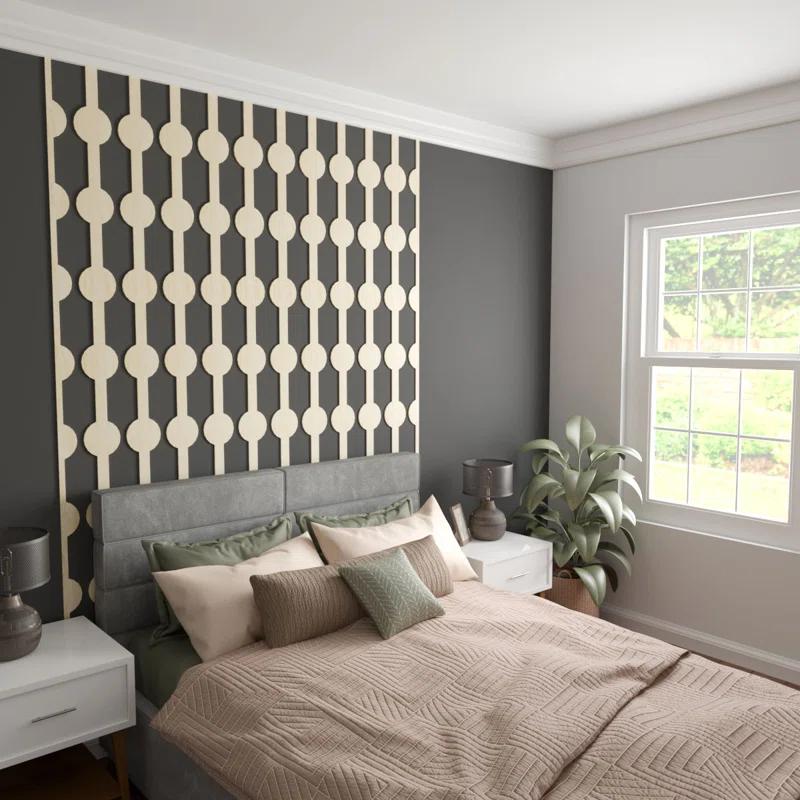 Ekena Millwork Bridgeport Adjustable Wood Decorative Slat Wall Panel Kit