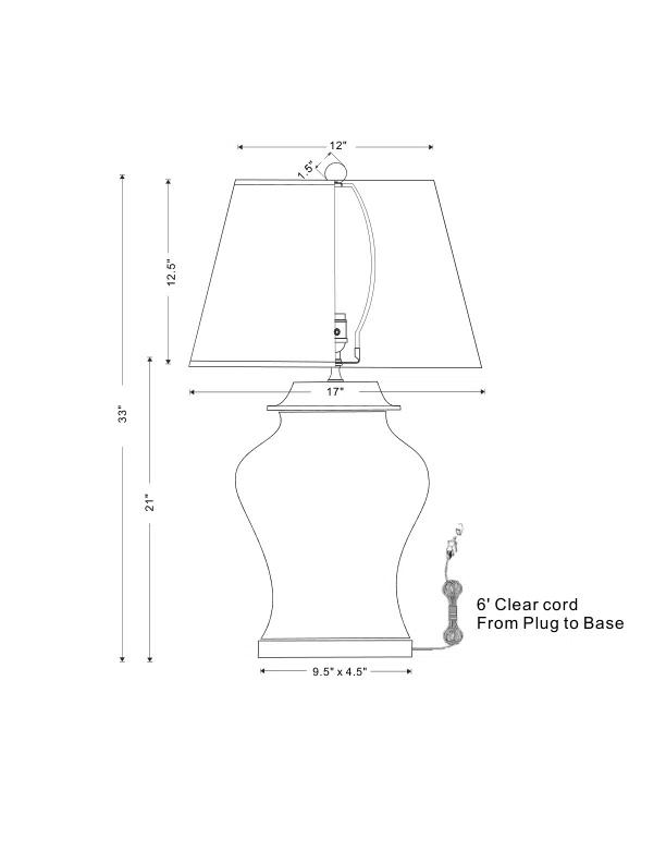 Scalamandre Baldwin Table Lamp