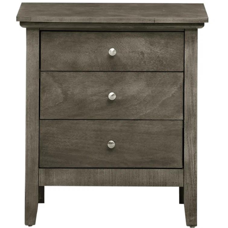 Glory Furniture Hammond 3 - Drawer Nightstand Bed Side Table Wood Nightstand Small Bedside Table And Dresser