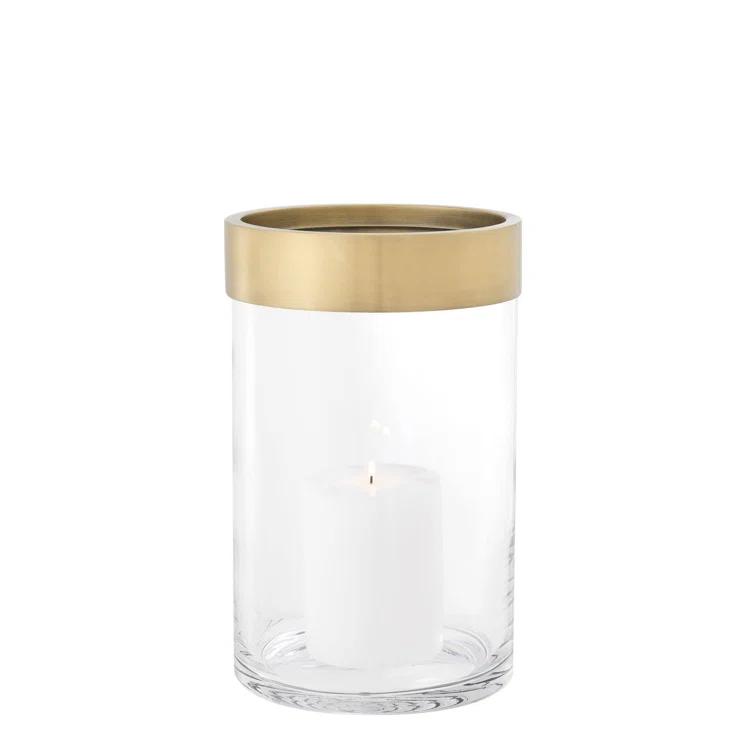 Eichholtz Vertex 12'' H Glass Tabletop Hurricane