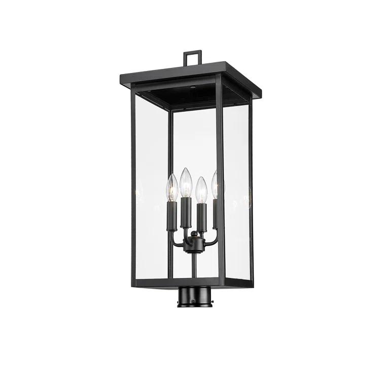 Millennium Lighting Barkeley 4 Light 26.13" Tall Outdoor Single Head Post Light