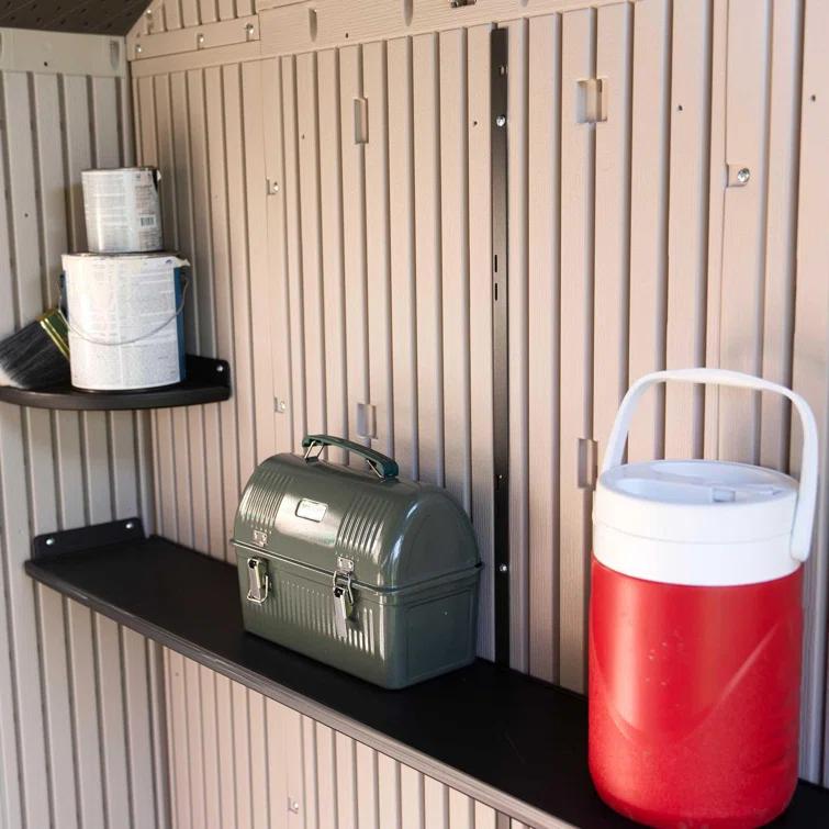 Lifetime Lifetime 10 Ft. x 8 Ft. High-Density Polyethylene (Plastic) Outdoor Storage Shed with Steel-Reinforced Construction