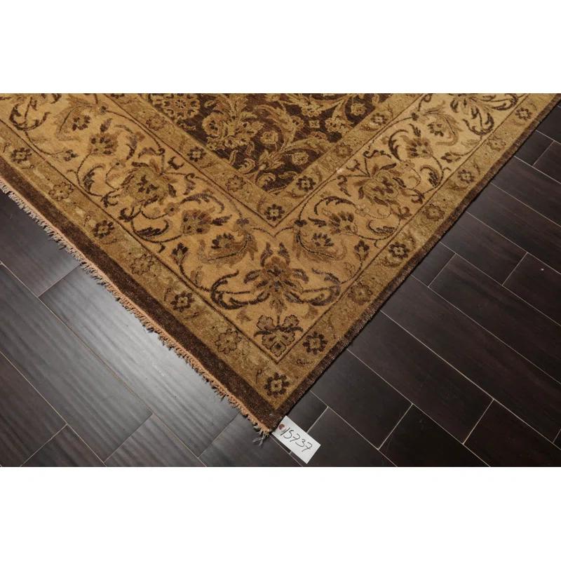 Orysia One-of-a-Kind Rectangle:8'7''x12' Wool Area Rug in Brown