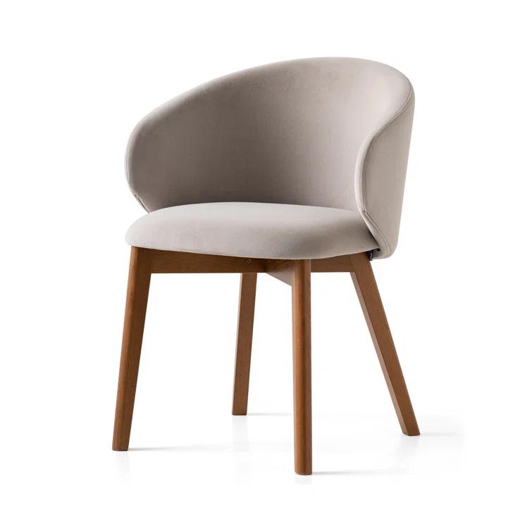 Connubia Tuka Upholstered Armchair with Wooden Frame