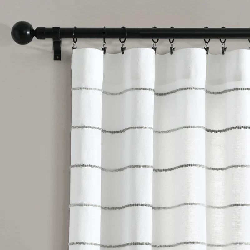 Lush Decor Reyna Semi Sheer Curtain Pair (Set of 2)