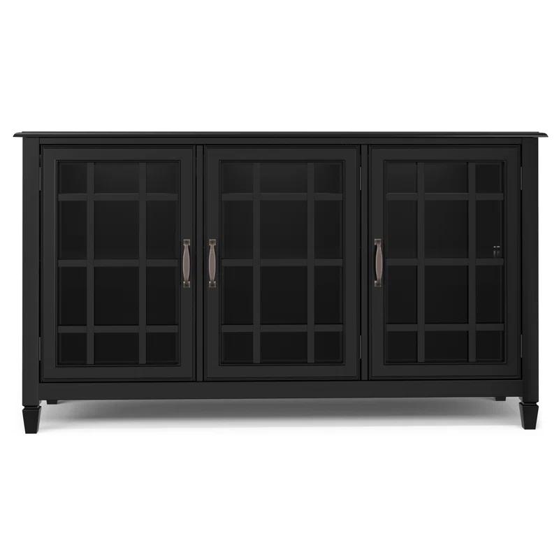 Simpli Home Connaught Wide Storage Cabinet Buffet