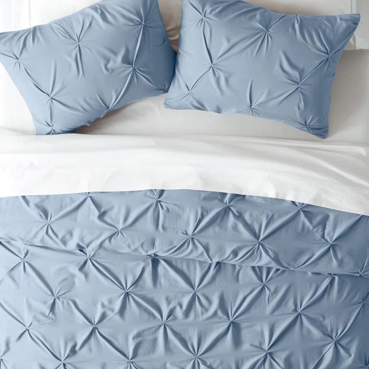 Becky Cameron Pinch Pleat Textured Duvet Cover Set