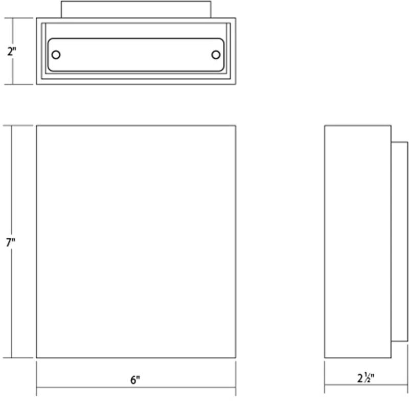 Inside-Out Aluminum LED Wall Light