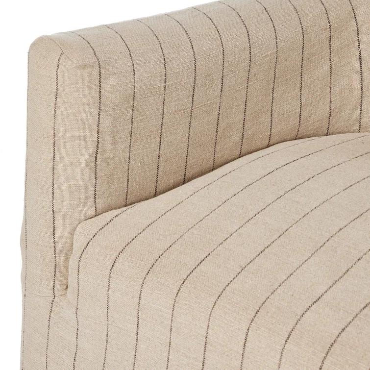 Lowell Slipcover Swivel Chair by Amber Lewis x Four Hands - Flint
