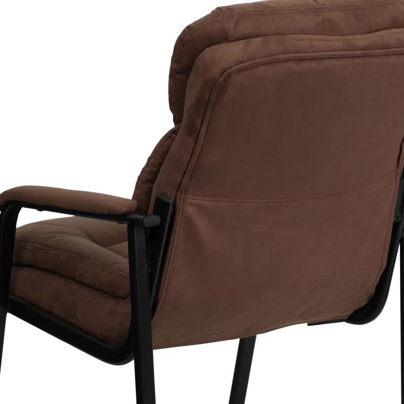 Flash Furniture Isla Modern LeatherSoft Executive Side Reception Chair with Sled Base