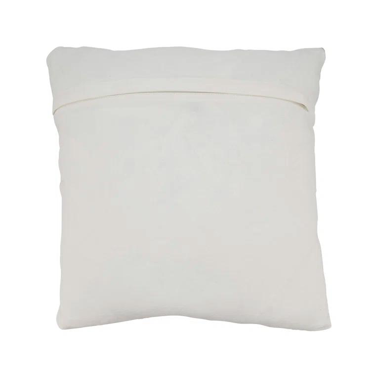Saro Mariposa Collection Striped Cotton Blend Throw Pillow