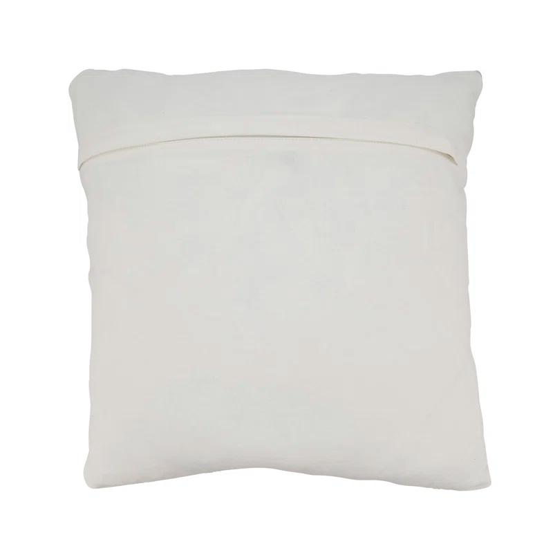 Saro Mariposa Collection Striped Cotton Blend Throw Pillow