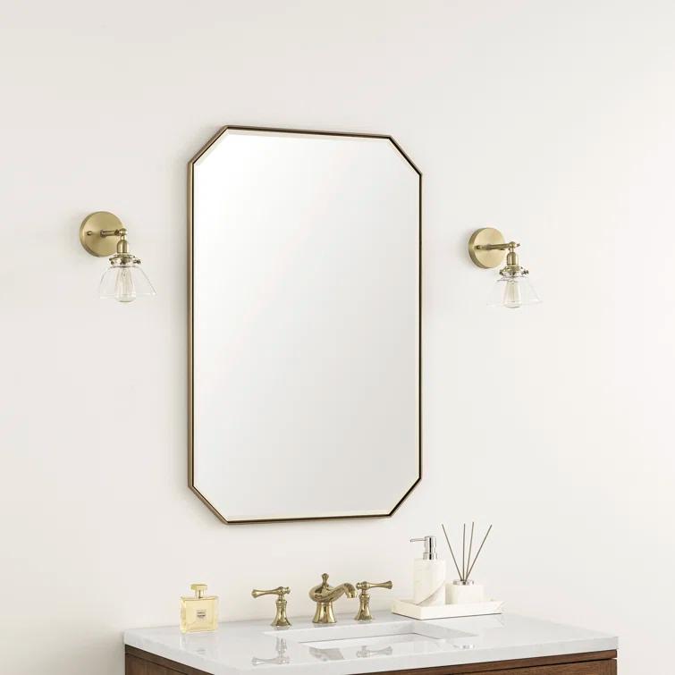 James Martin Vanities Rohe Metal Flat Wall Mirror