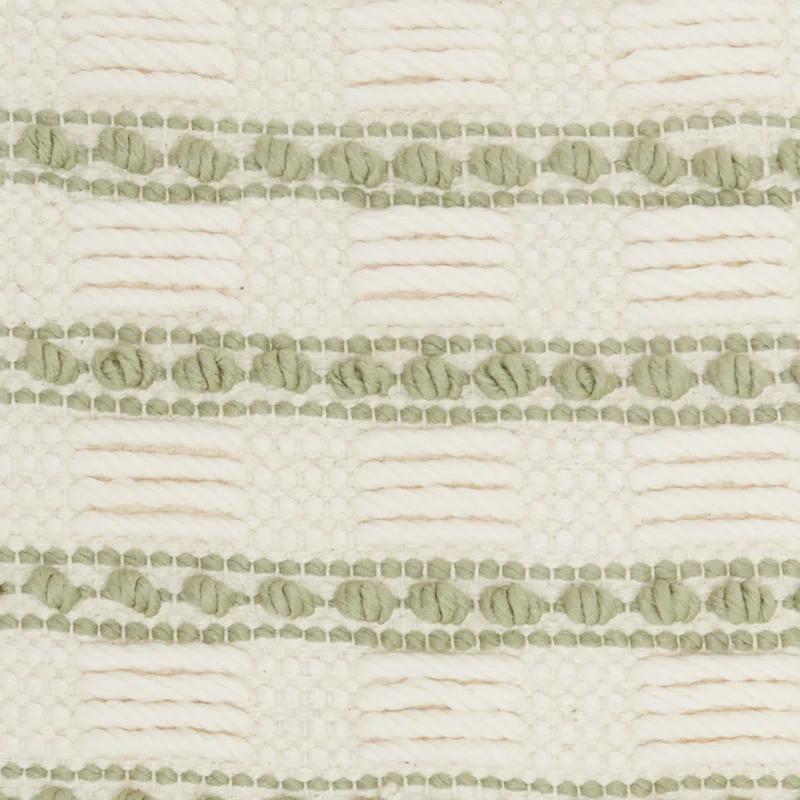 Mina Victory Striped Cotton, Polyester Throw Pillow