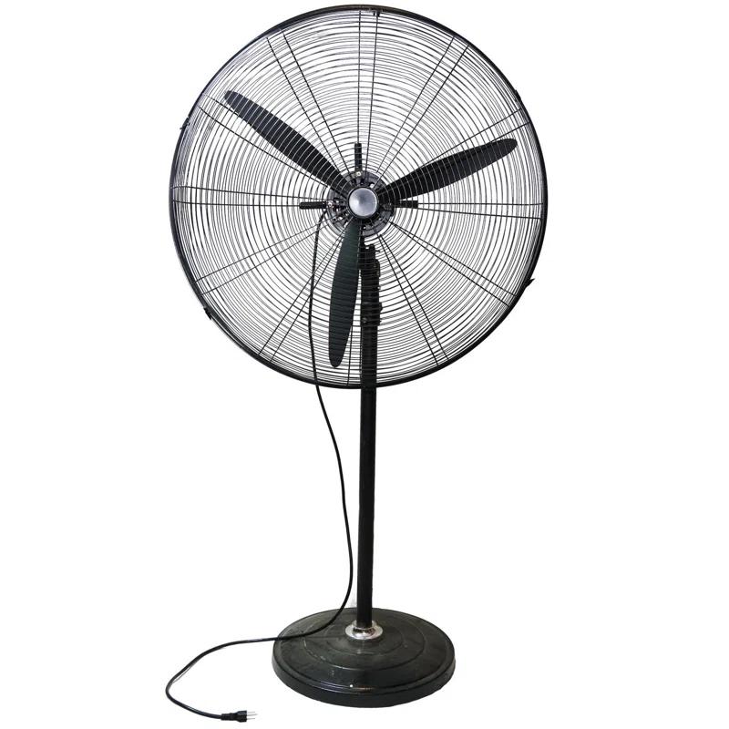 Northlight Seasonal 30" Adjustable Height 3-Speed Oscillating Industrial Pedestal Fan