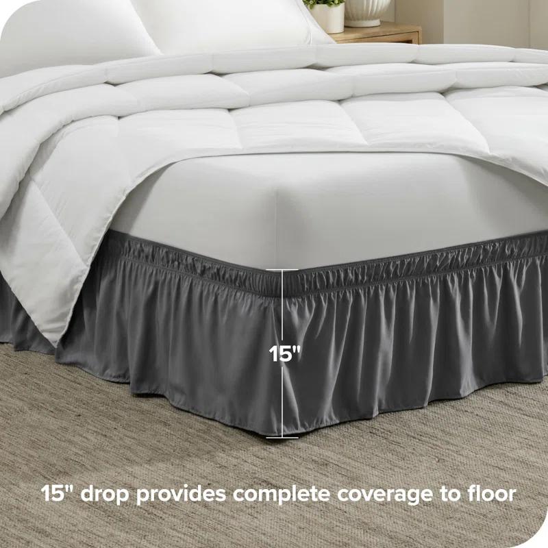 Bare Home Ruffled Wrap Around Bed Skirt