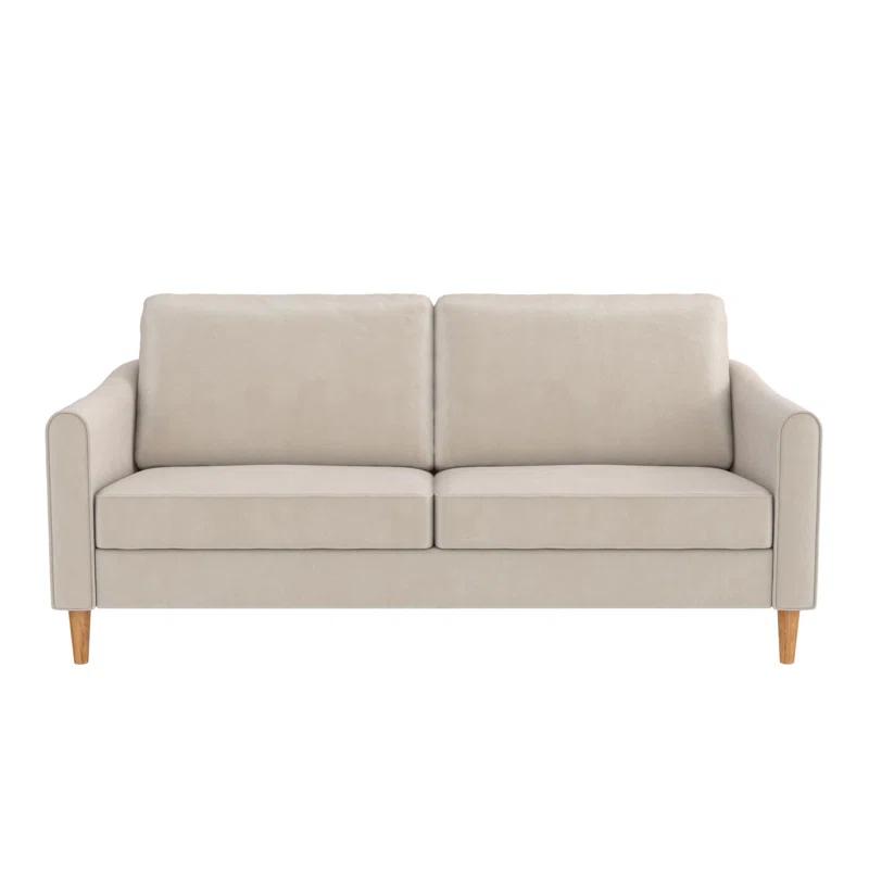 Mr. Kate Moon 73.5" Upholstered Sofa with Curved Back