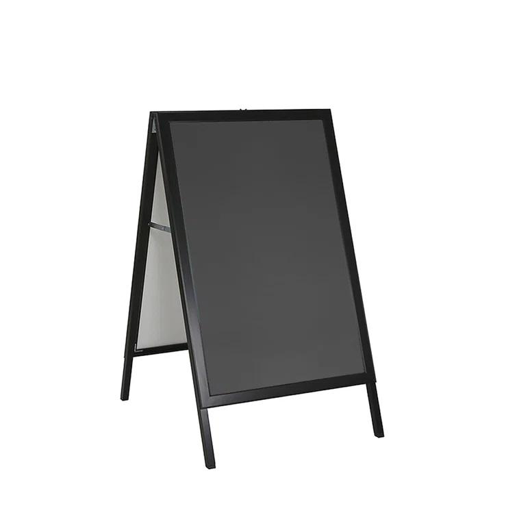 Azar Displays Small Black Slide In A-Frame Double-Sided Indoor/Outdoor Sidewalk Stand 22"W X 28"H