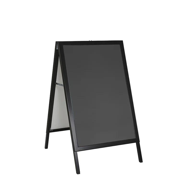 Azar Displays Small Black Slide In A-Frame Double-Sided Indoor/Outdoor Sidewalk Stand 22"W X 28"H