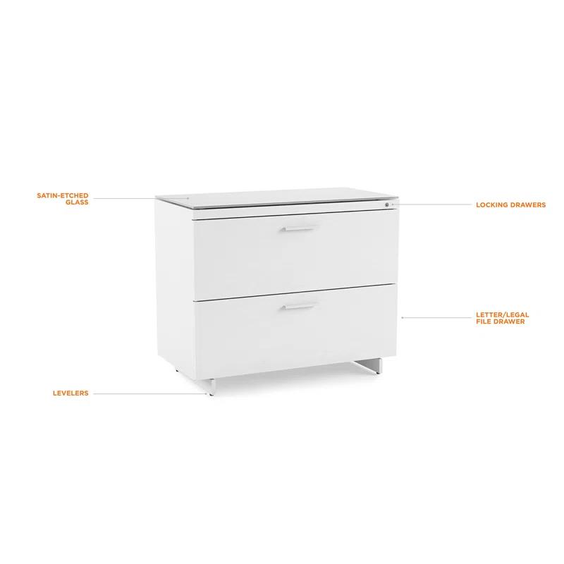 BDI Centro 35'' Wide 2 -Drawer File Cabinet