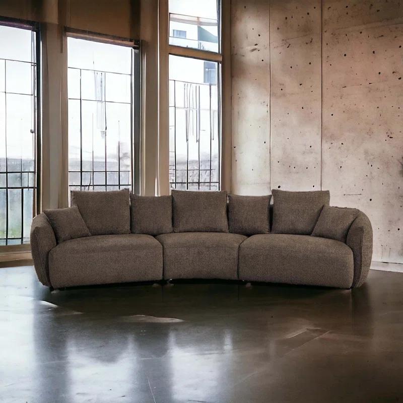 Audiohome Bash Macca Anthology Boucle Sofa With Pillows