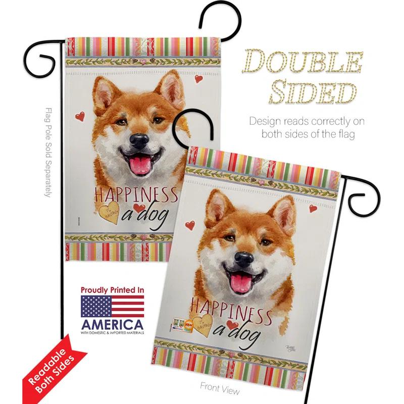 Breeze Decor Double Sided 18.5'' H x 13'' W Polyester Animal Garden Flag