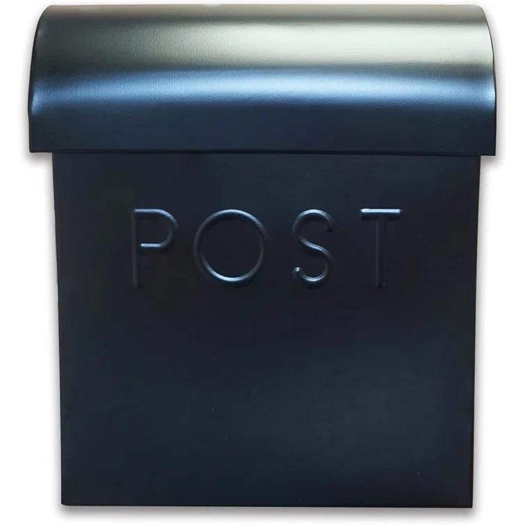 NACH Vicki Euro Farmhouse Max Water and Rust Protection Post Wall Mounted Mailbox