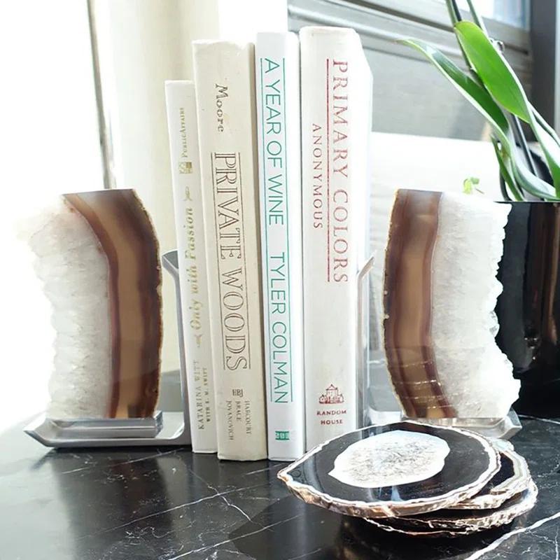 ANNA New York Decor Scandinavian Stone Bookends (Set of 2)