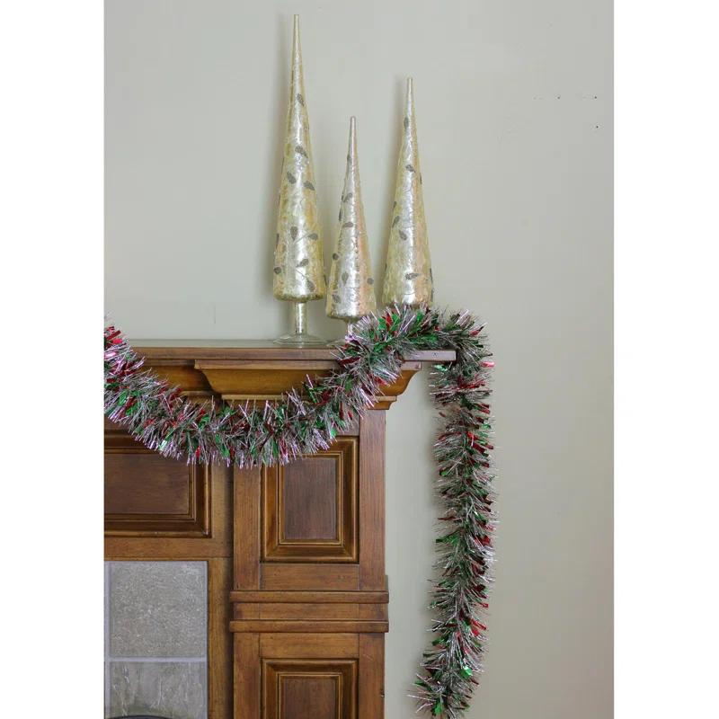 Northlight Seasonal 12' x 4" Tinsel Christmas Garland - Unlit