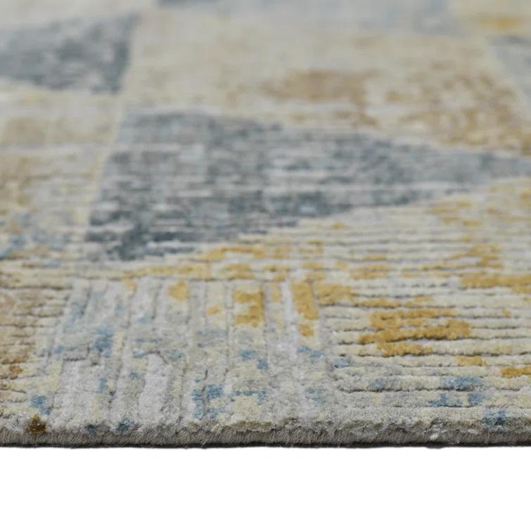 AMER Rugs Majestic Voilie Hand-Knotted Wool/Silk Area Rug in Ivory