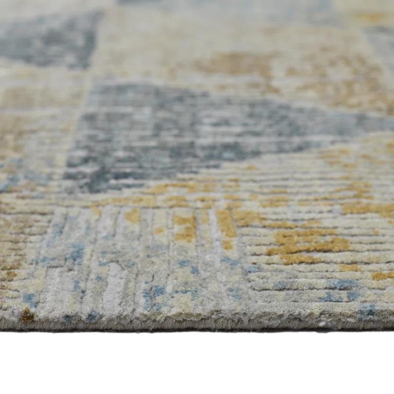 AMER Rugs Majestic Voilie Hand-Knotted Wool/Silk Area Rug in Ivory