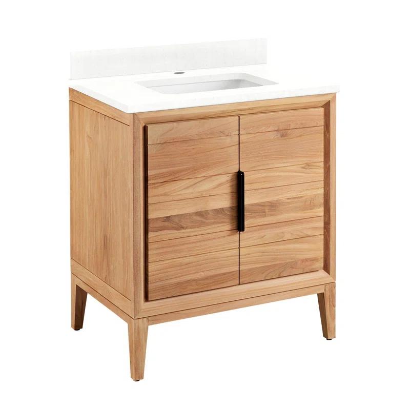 30" Aliso Single Bathroom Vanity Set with Rectangular Undermount Sink