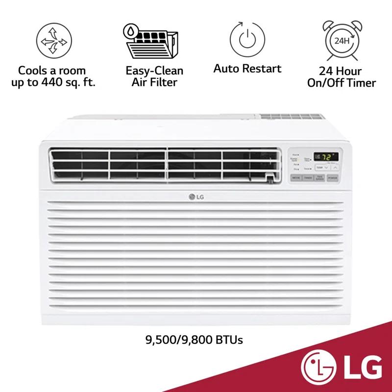 LG LG 9,800 BTU Through the Wall Air Conditioner, 230/208V, Cools up to 440 Sq. Ft.